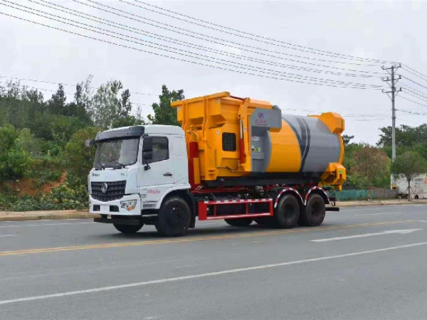 東風后雙橋18方20方車廂可卸式垃圾車